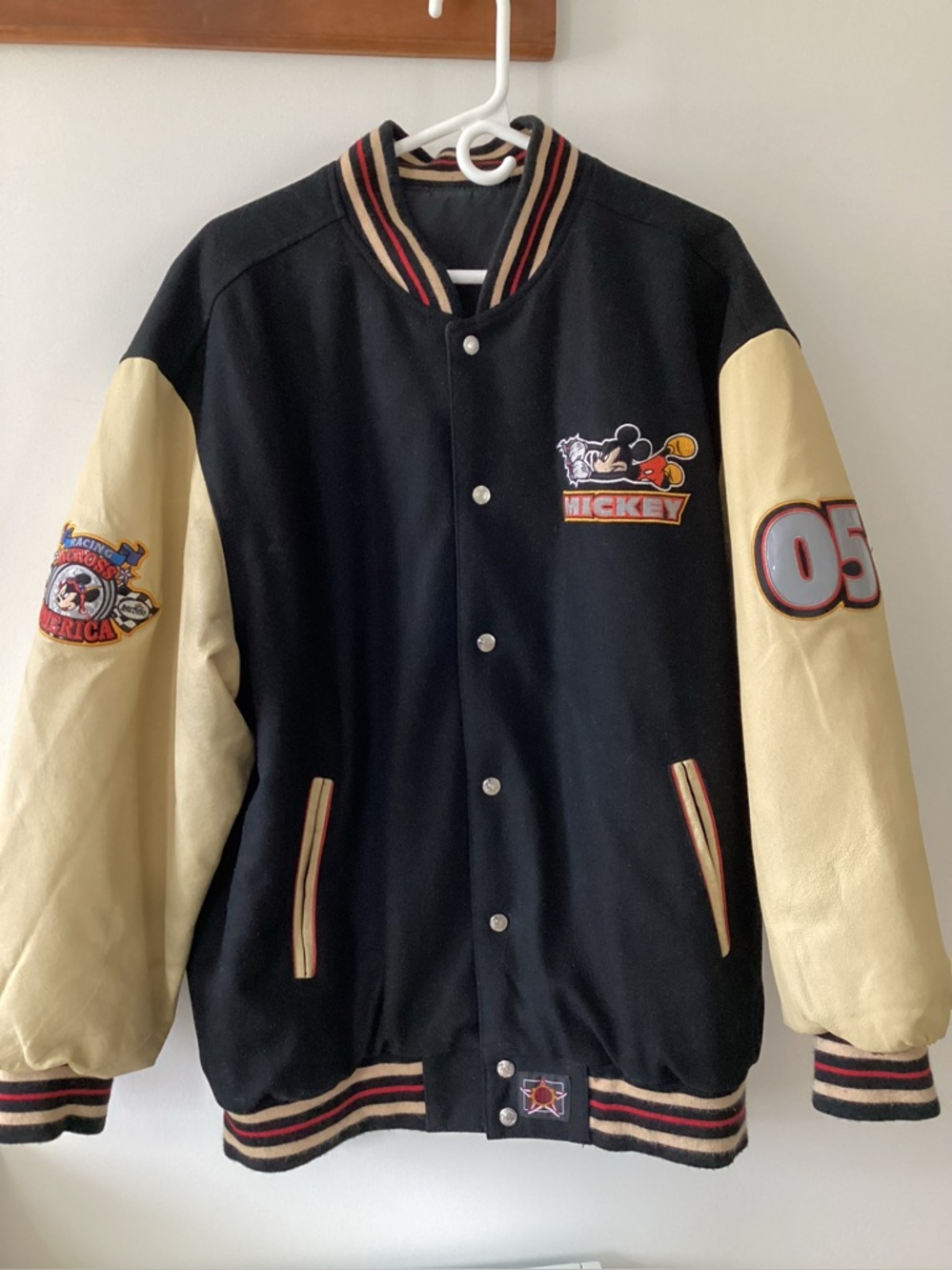Vintage (Mickey) Disney Daytona Race across America 500 Reversible Jacket. XL
